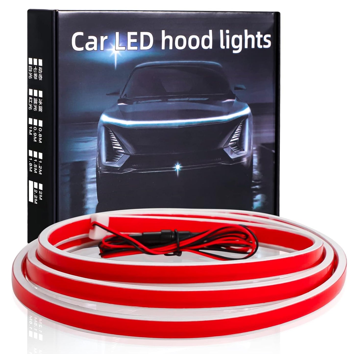 71 Inches Car Hood Strip Light LED Strip Light Exterior Running Light for Car, Truck, SUV