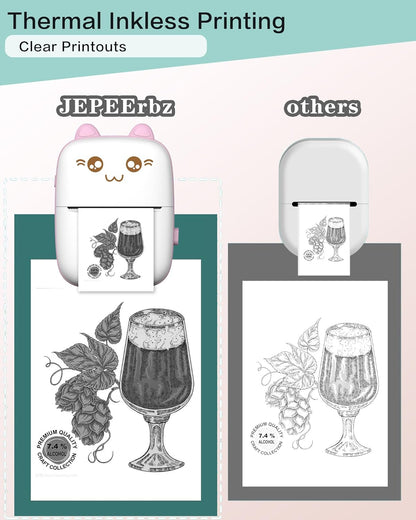 Mini printer, portable thermal printer