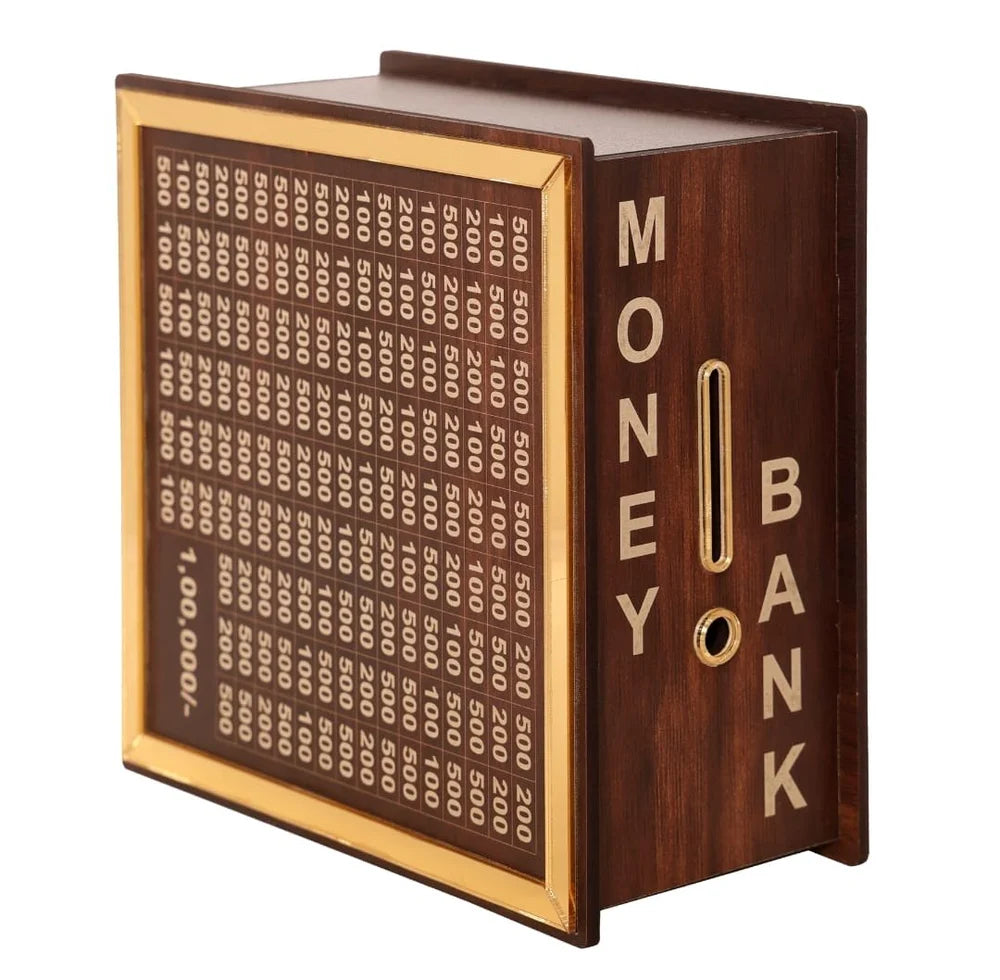Money Saver Wooden Box