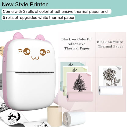 Mini printer, portable thermal printer