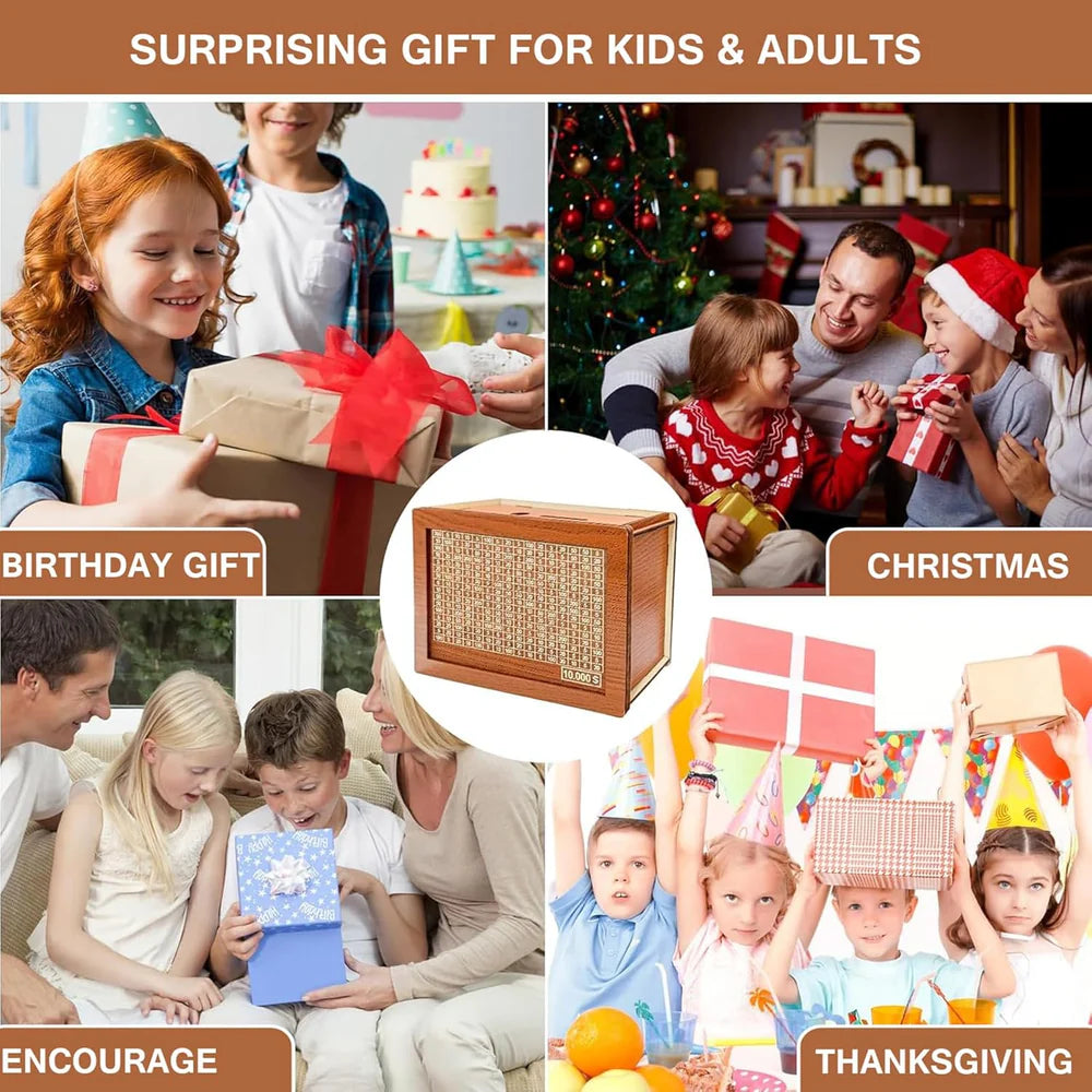 Money Saver Wooden Box