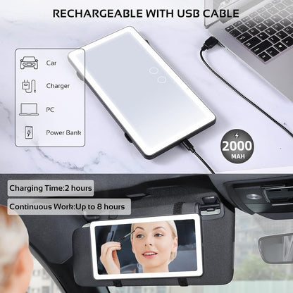 Viral LED car mirror