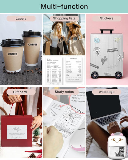 Mini printer, portable thermal printer