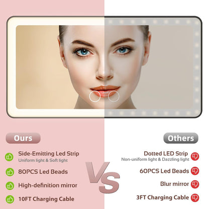 Viral LED car mirror