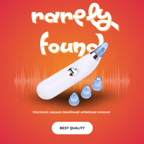 Rarely Found™ GlowGlide Blackhead/Whitehead remover vacuum device