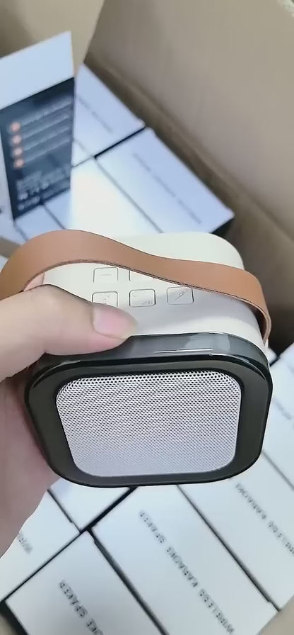 Mini Bluetooth Speaker with Wireless Karaoke Mic