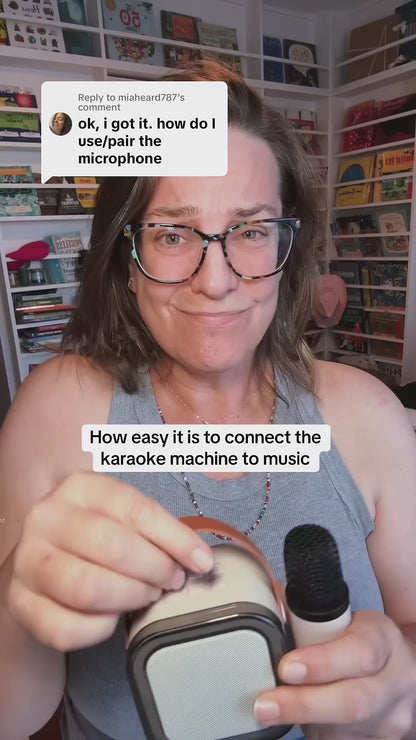 Mini Bluetooth Speaker with Wireless Karaoke Mic