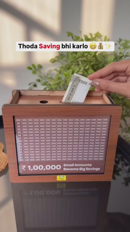 Money Saver Wooden Box
