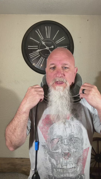 Inflatable adjustable travel neck pillow